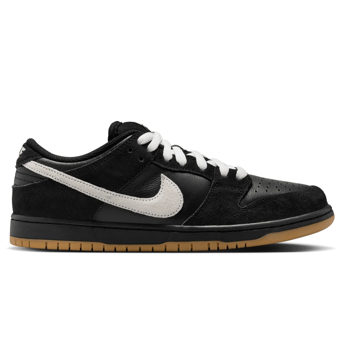 Nike SB Dunk Low Pro Black/White-Black Gum Skateboarding Shoes