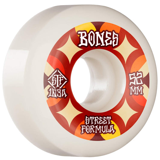 BONES WHEELS STF SKATEBOARD WHEELS RETROS 52MM V5 SIDECUT 103A 4PK