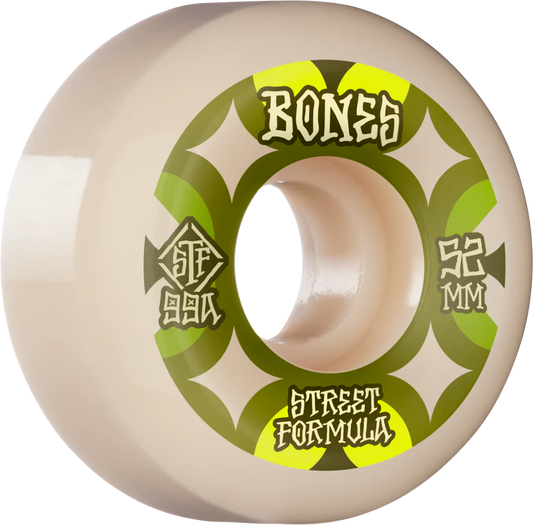 BONES WHEELS STF SKATEBOARD WHEELS RETROS 52MM V5 SIDECUT 99A 4PK