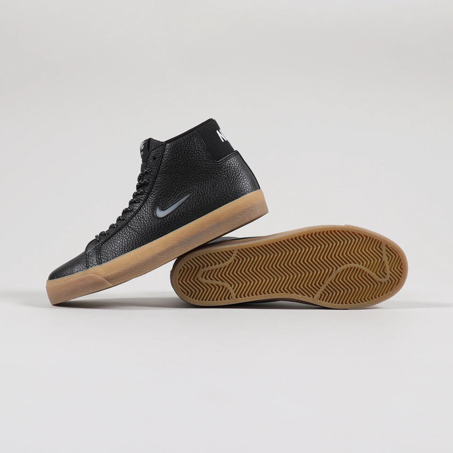 Nike SB Blazer Mid Premium Shoes Black White Gum