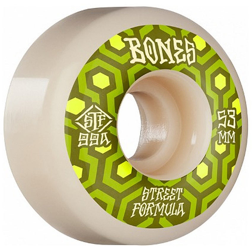 BONES WHEELS STF SKATEBOARD WHEELS RETROS 53MM V1 STANDARD 99A 4PK