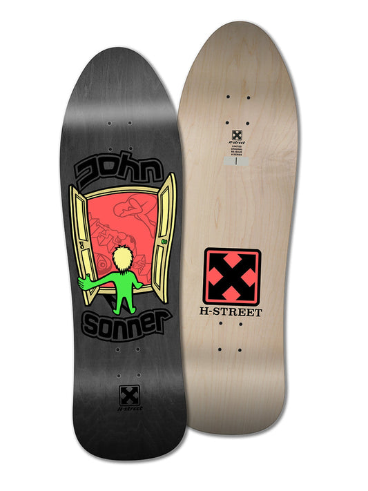 H-Street JOHN SONNER DOOR TO THE OTHER SIDE Reissue Skateboard Deck 33 X 9.75