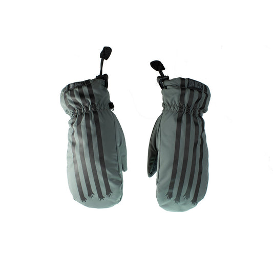 Salmon Arms Stripes Grey Classic Mitt