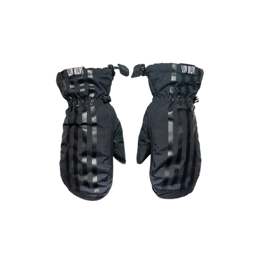 Salmon Classic Mitt Stripes Black Snowboarding Mittens 2025
