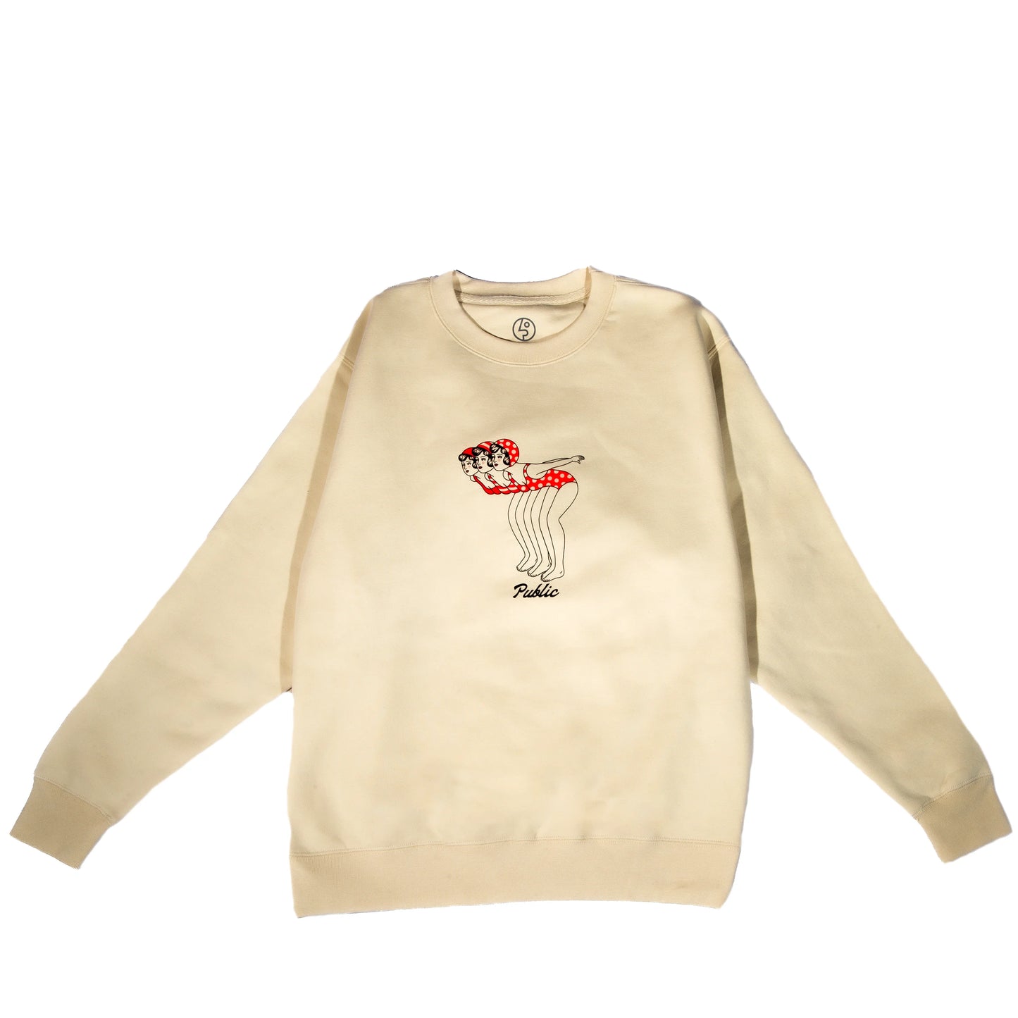 Public Snowboards Dipper Crewneck - Cream