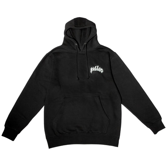 Public Snowboards Disorder Hoodie - Black