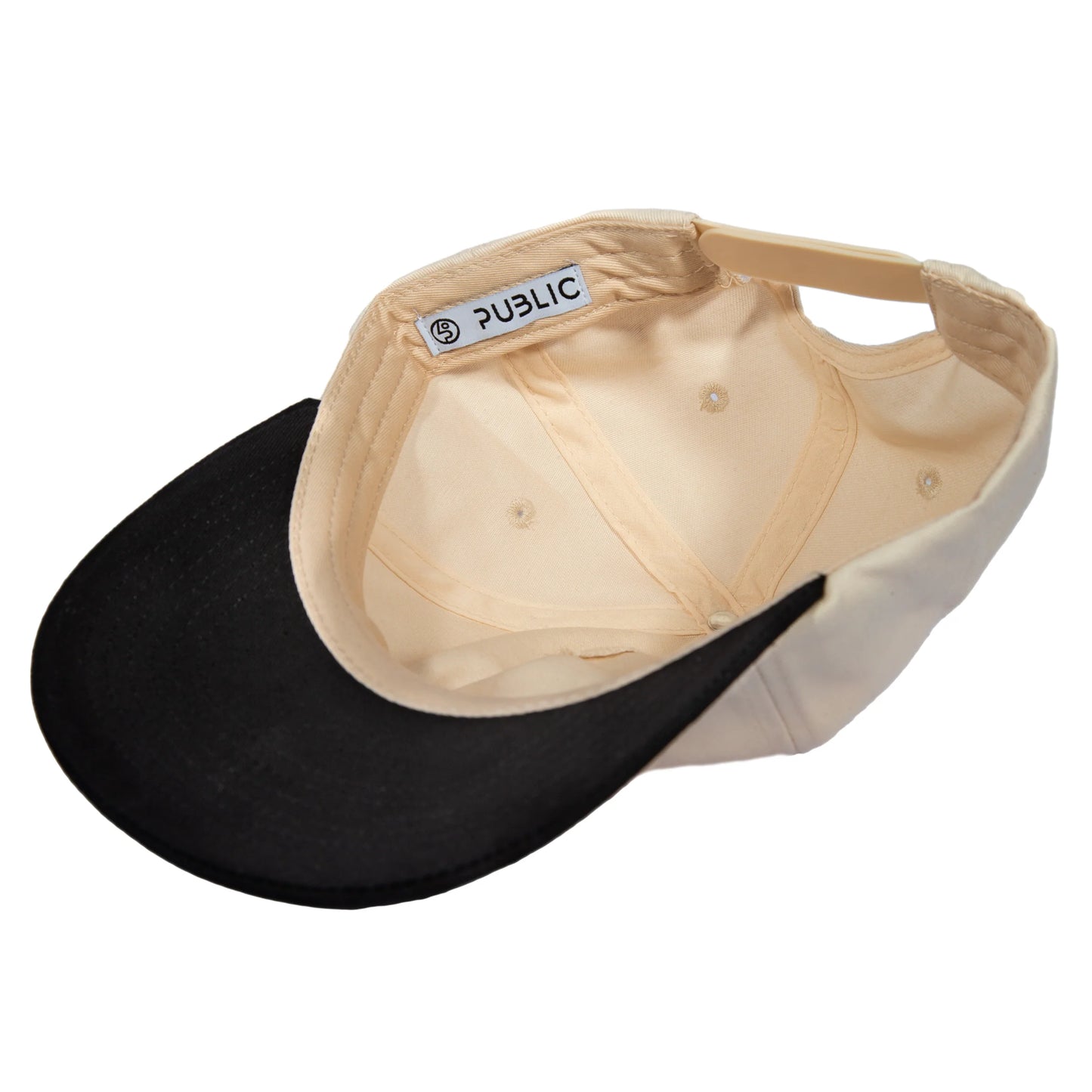 Public Snowboards Event Hat - Cream/Black