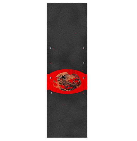 Powell Peralta Red Oval Dragon Grip Tape Sheet 9 x 33