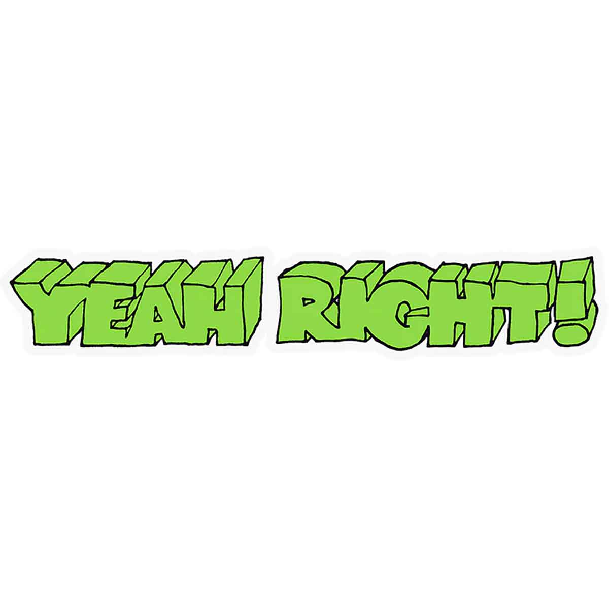 GIRL SKATEBOARDS YEAH RIGHT STICKER