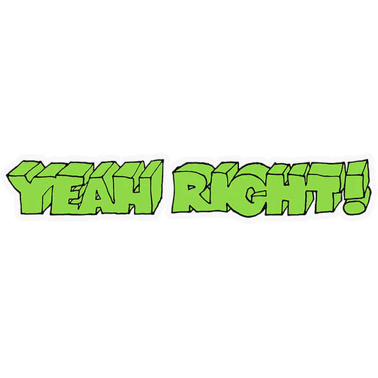 GIRL SKATEBOARDS YEAH RIGHT STICKER