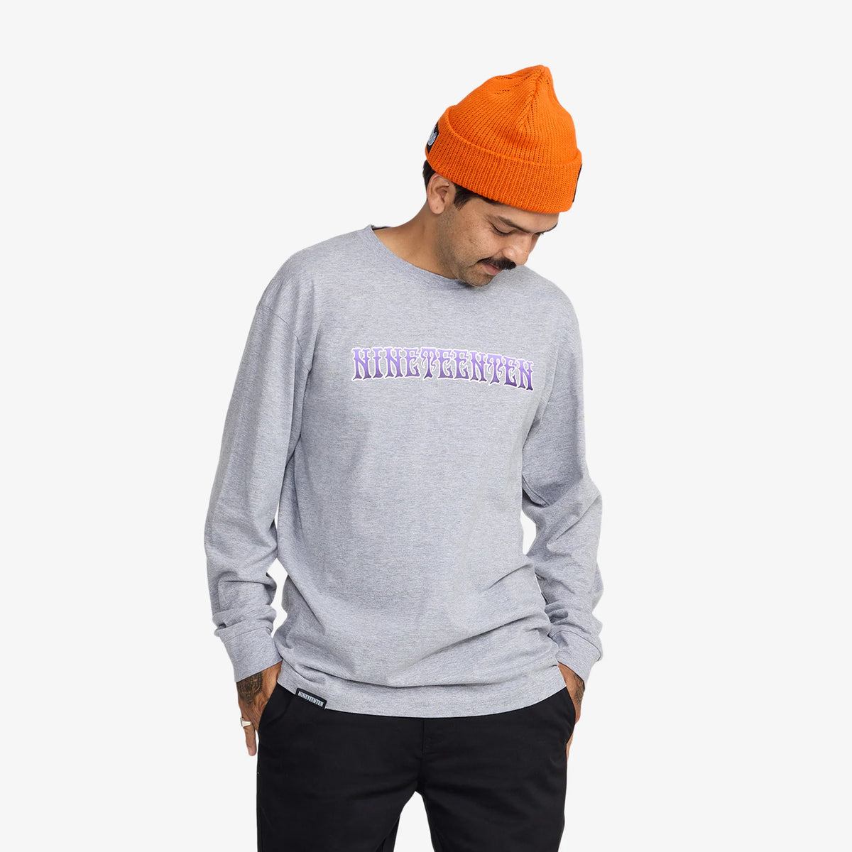 Hidden Masters L/S T-Shirt Heather Grey