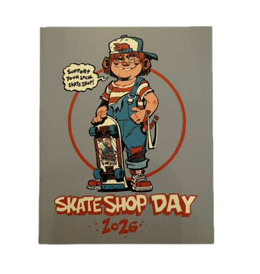 Skate Shop Day 2026 Grommet Sticker (Brett Parsons Art)