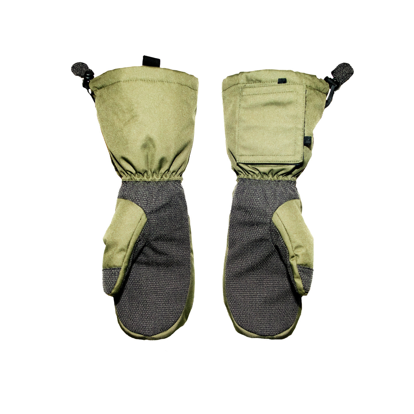 Salmon Arms Retro Salmon Breach Green Snowboarding Mittens 2025
