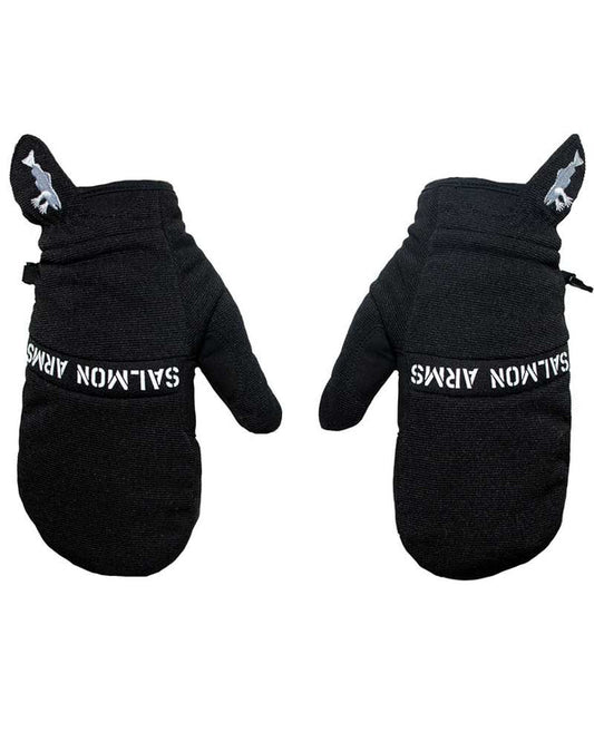 Salmon Arms Black Spring Snowboarding Mittens 2025