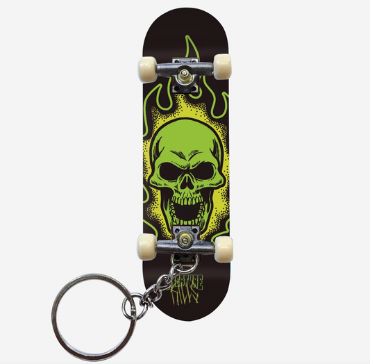 Creature Bonehead Keychain Fingerboard Black/Green