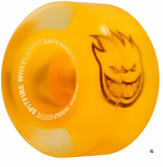 Spitfire Sapphires Wheels - Orange Black 56mm