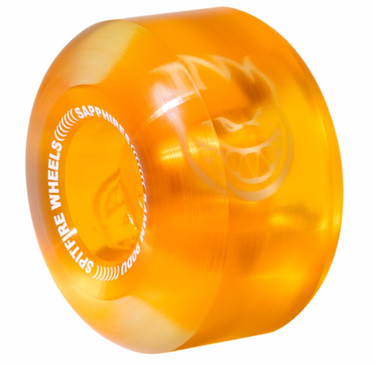 Spitfire Sapphires Wheels - Orange White 54mm