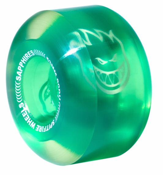 Spitfire Sapphires Wheels - Dark Green White 53mm
