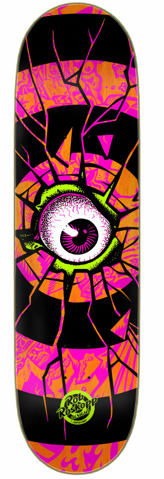 8.5in Roskopp Dissect Santa Cruz Birch Skateboard Deck