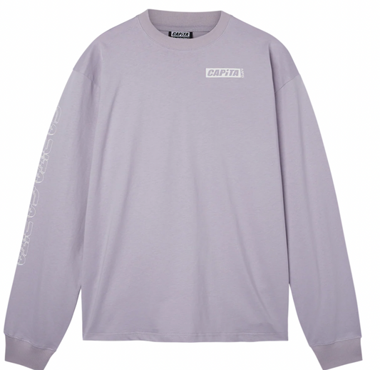 Mothership Long Sleeve Tee Lavender White