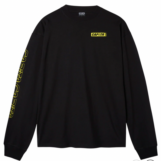 Mothership Long Sleeve Tee Black Neon