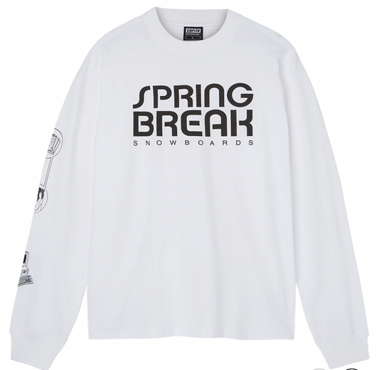 Computer Long Sleeve Tee White Spring Break