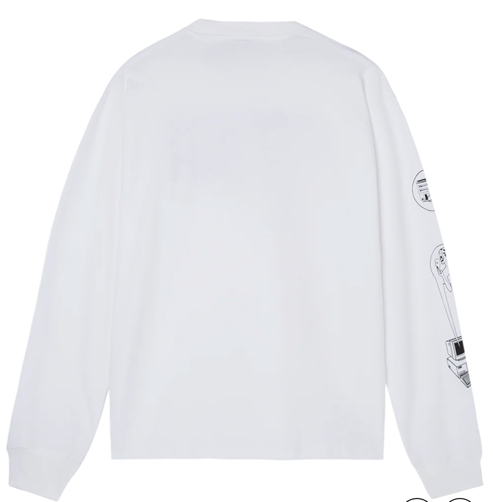 Computer Long Sleeve Tee White Spring Break