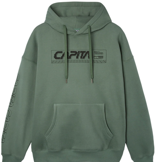 Capita Fracture Hoodie Green Black
