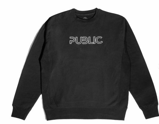 Public Snowboards Logo Hoodie Black
