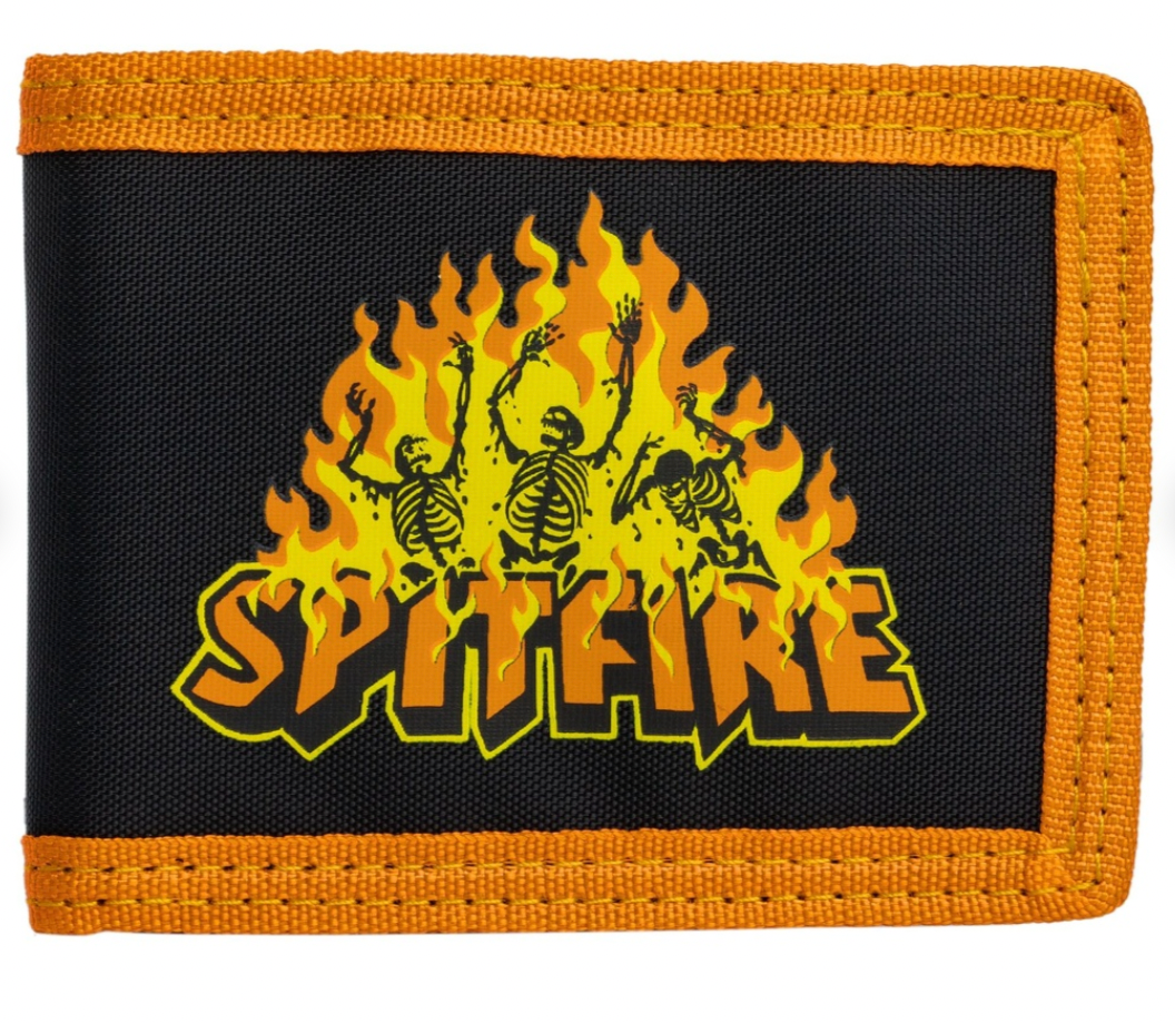 SPITFIRE HELLFIRE BI FOLD WALLET BLACK