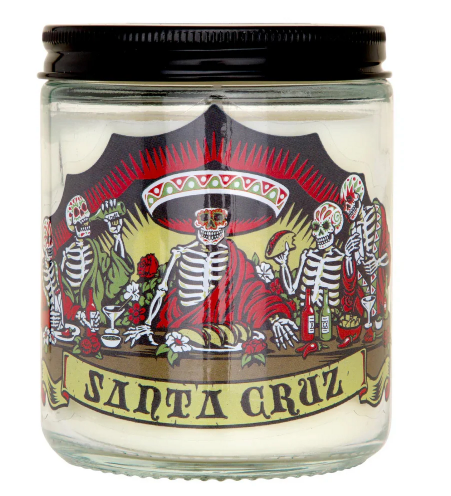Santa Cruz Dead Diners Candle
