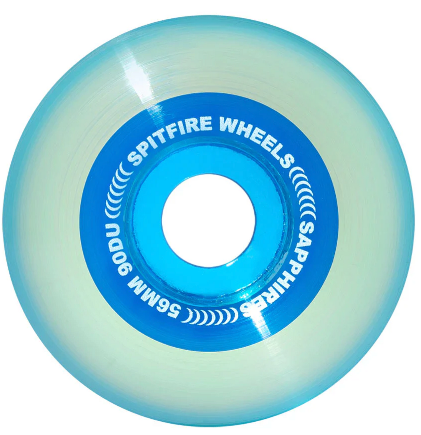 Spitfire 90d Sapphires Clear / Blue 56MM Wheels