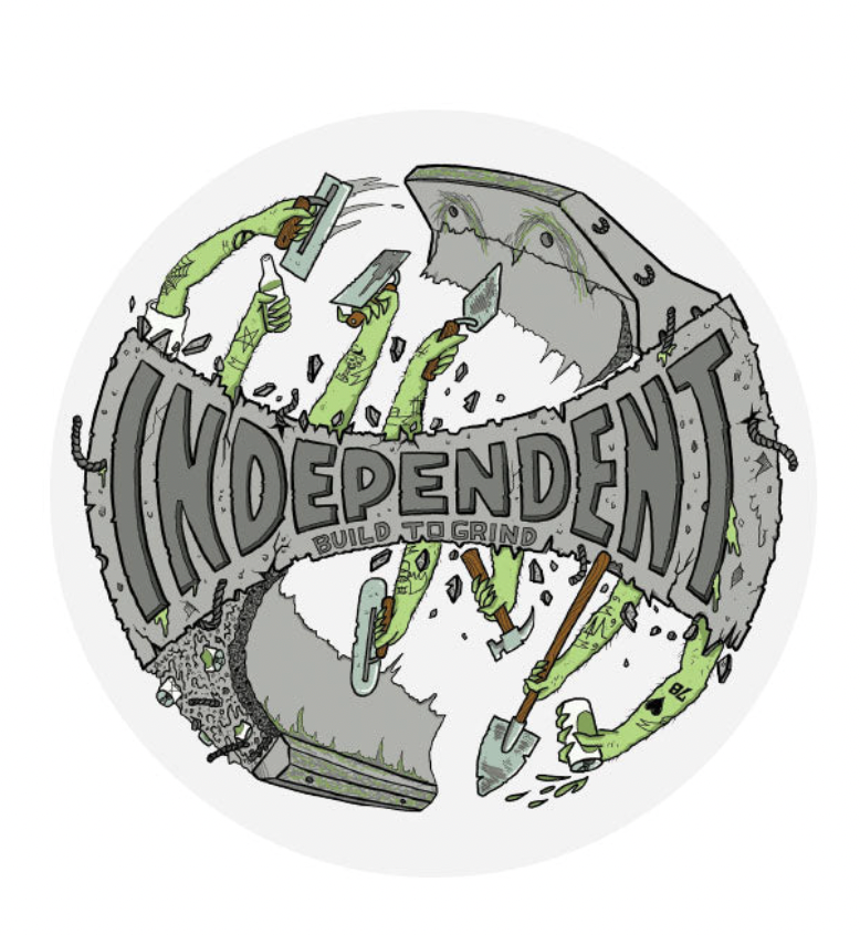 Build to Grind 4in Independent Sticker