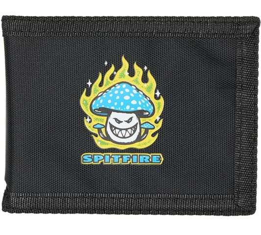 Spitfire Mushroom Bighead Bi-Fold Wallet Black/Yellow