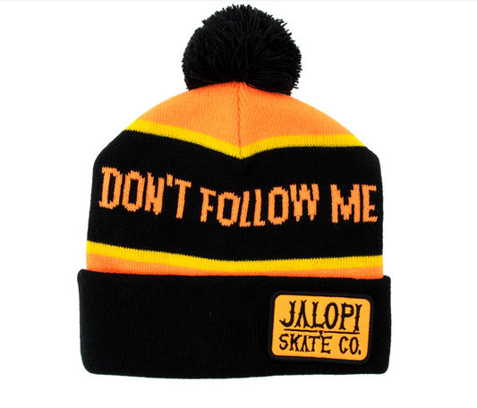Anti Hero Skateboards Beanie Jalopi I'm Lost Too Pom Orange/Black/Yellow