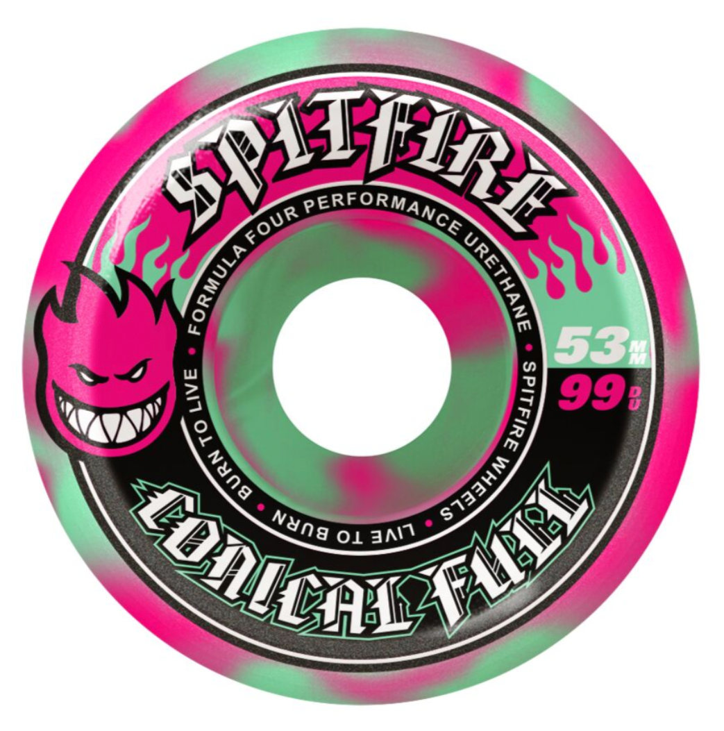 SPITFIRE FORMULA FOUR CONICAL FULL SWIRL 53MM 99D (Set of 4)