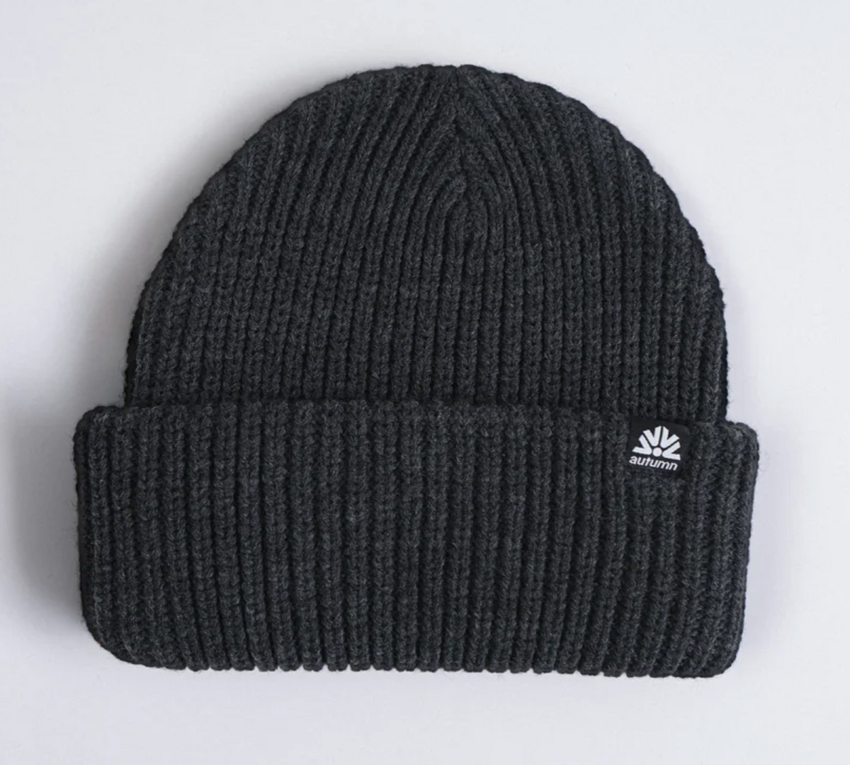AUTUMNHEADWEAR RIBBED KNIT - CHARCOAL