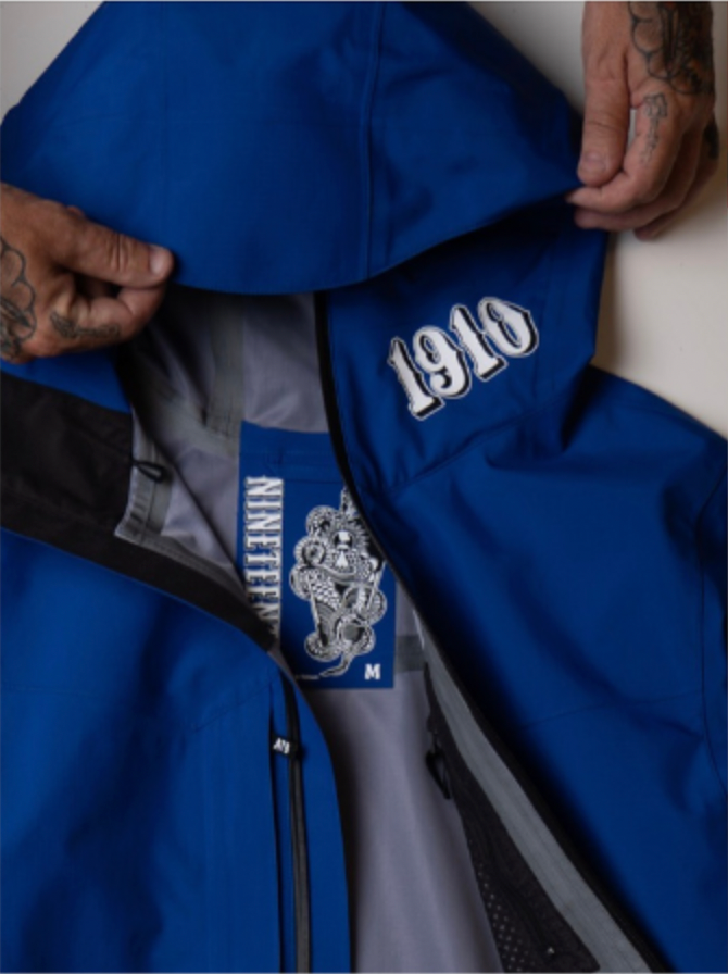 1910 Auburn 3L Blue Snow Jacket 2027