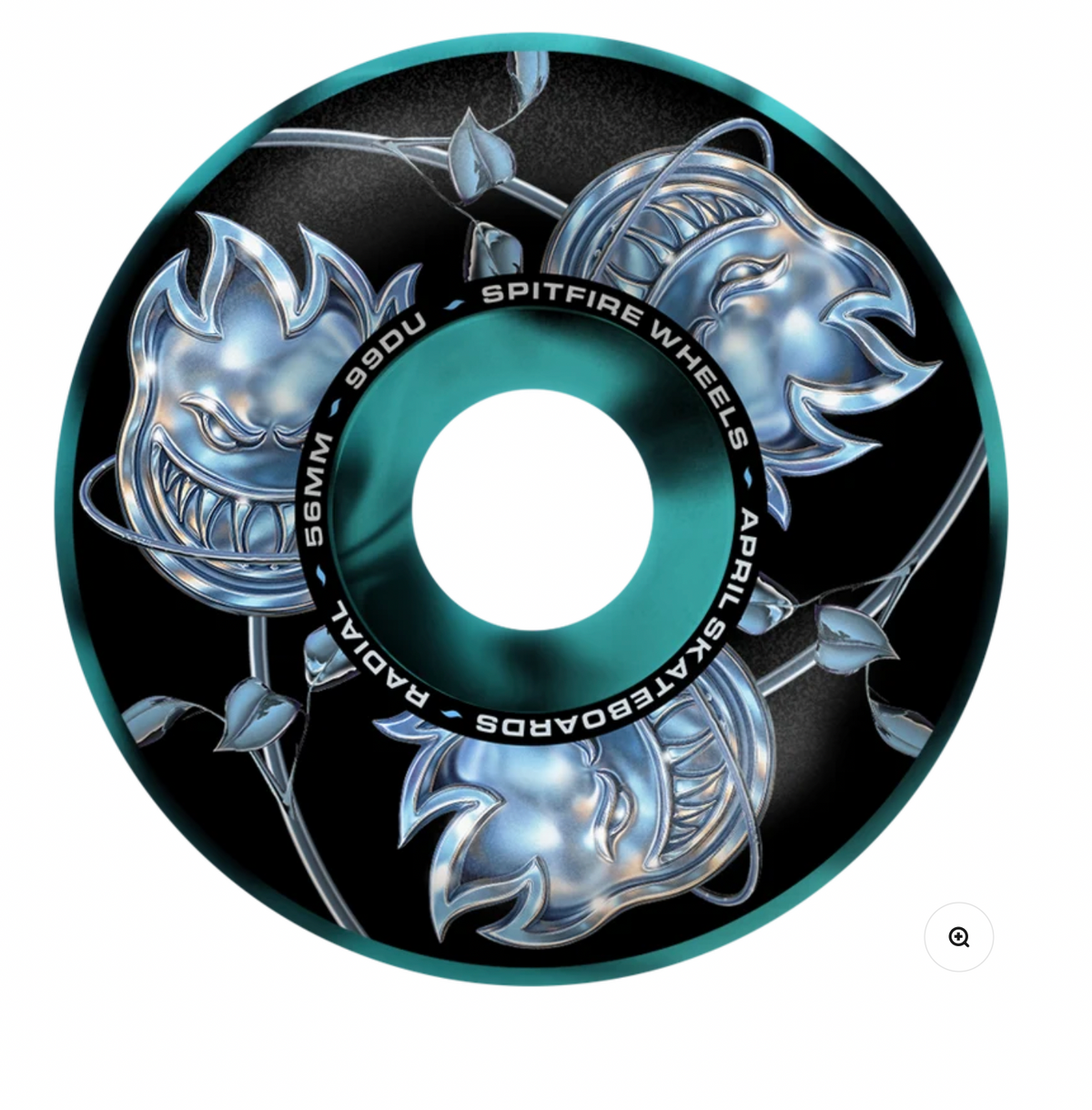 Spitfire Formula Four 99D x April Bighead Rose Radial Skateboard Wheels