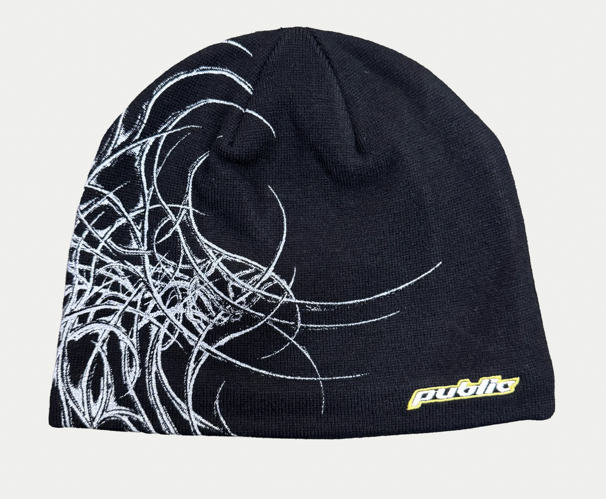 PUBLIC SNOWBOARDS GENERAL SKULLY - BLACK