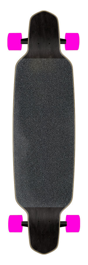 Santa Cruz Split Hand Drop Down Long Board Cruzer 9.50in x 37.52in