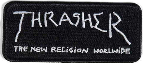 THRASHER NEW RELIGION PATCH Black and White