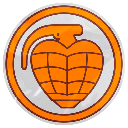 Thunder Trucks Circle Grenade II Sticker - Medium Orange 6"x6"inch