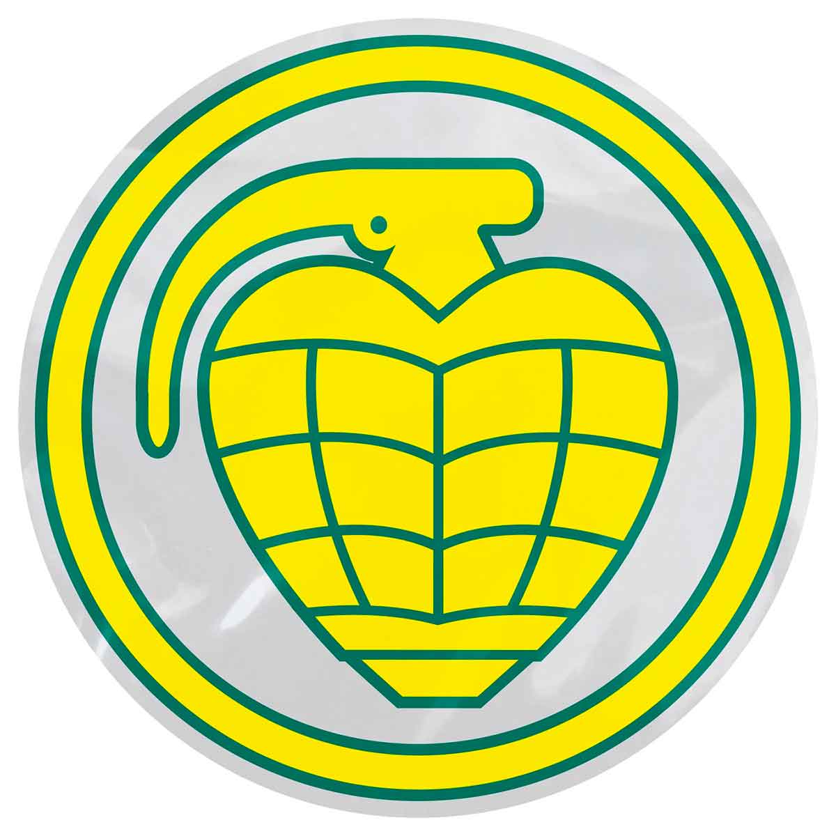 Thunder Trucks Circle Grenade II Sticker - Medium Yellow 6"x6"inch