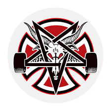 Independent Thrasher Pentagram 5'x5'inch sticker