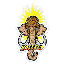 Vallely Mammoth II Sticker 2.25'x4'inch