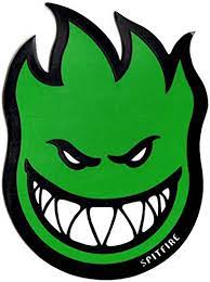Spitfire Bighead Green Sticker 12"x8" inch