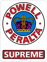Powell Peralta Supreme OG Sticker 6"