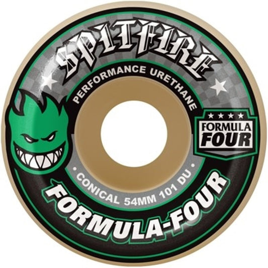 Spitfire F4 Conical Wheels Green Print 54mm/101d Set