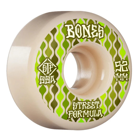 BONES WHEELS STF SKATEBOARD WHEELS RETROS 52MM V2 LOCKS 99A 4PK